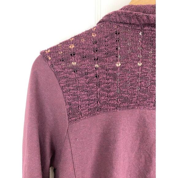 Anthropology Saturday Sunday Women's M Purple Open Duster Cardigan - Picture 5 of 9